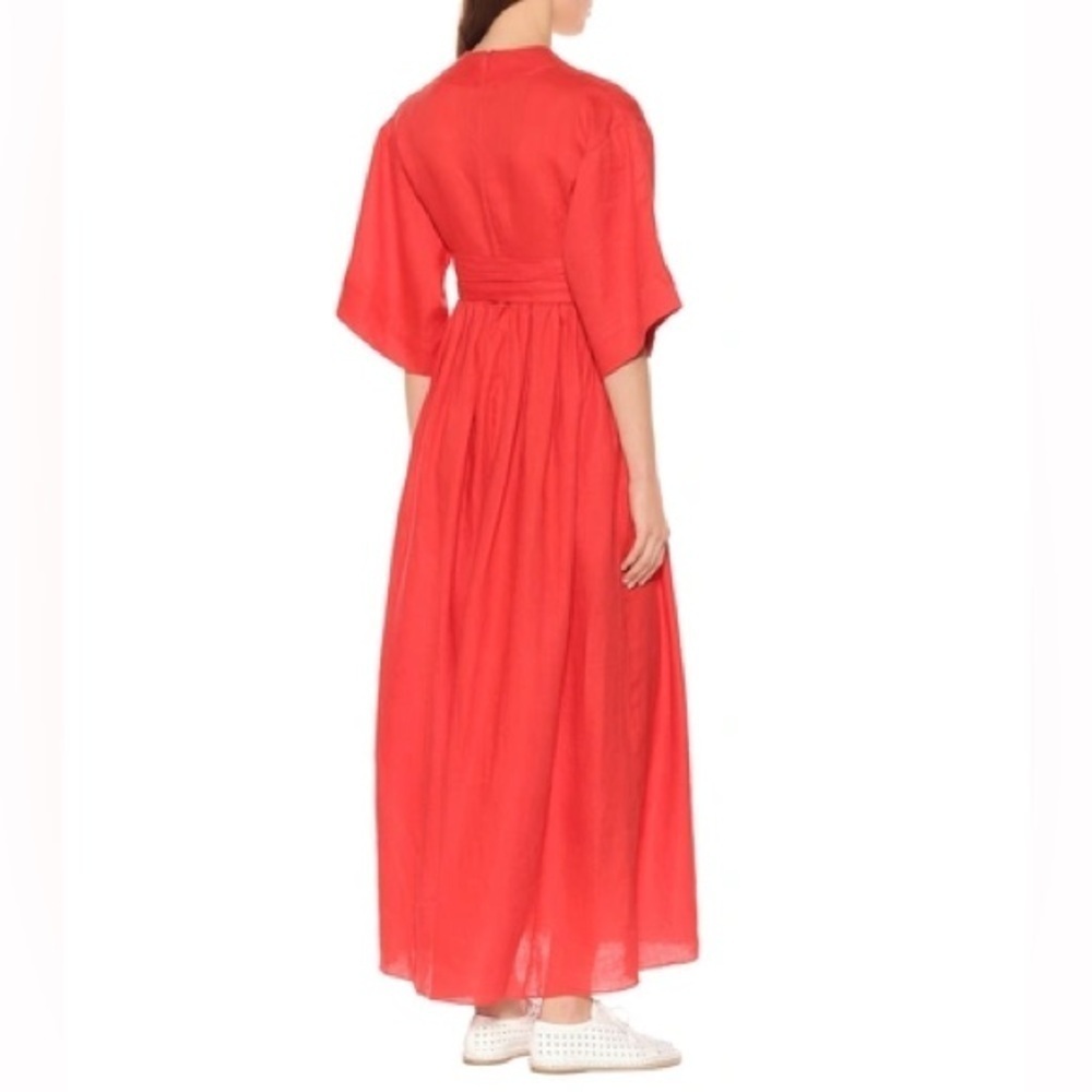 Three Graces London Ferrers Belted Linen Dress Size 6 - Picture 13 of 13